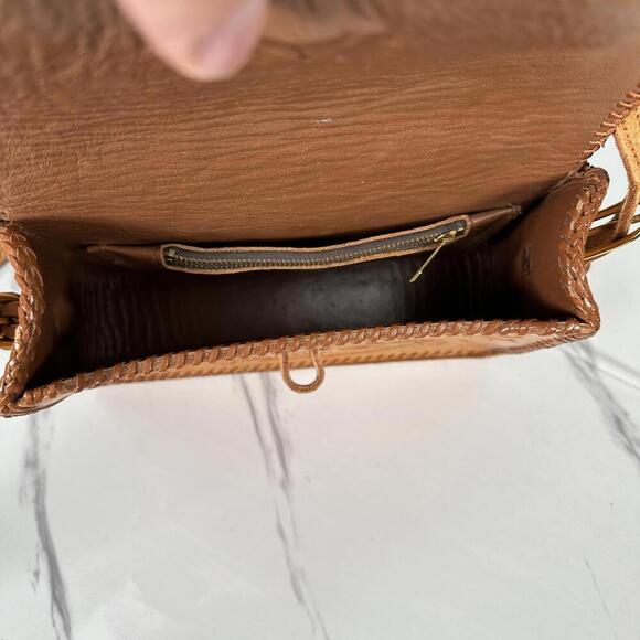 Vintage Clifton's Leather Pressed‎ Handbag - Picture 6 of 7